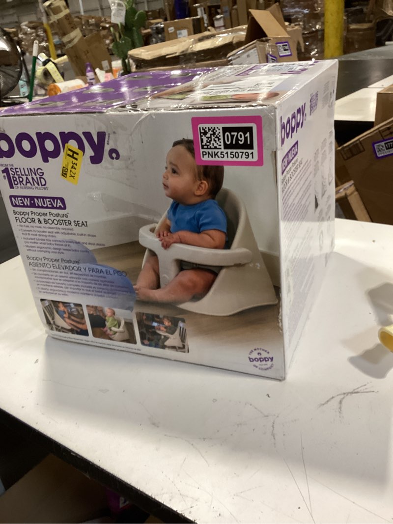 Condition photo showing Good Condition for boppy proper posture floor & booster seat - ergonomic infant seat and toddler seat with removable washable tray and back support for 4-36 months - oatmeal