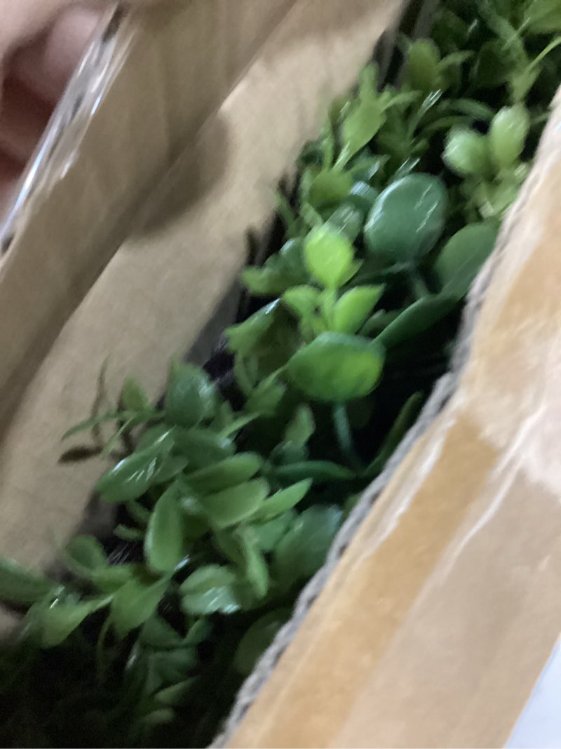 Condition photo showing As Is for 22" spring easter wreath for front door - easter bunny wreath - artificial green boxwood wreath with burlap bow & sisal bunnies - spring easter holiday decor for home door, porch, wall,window