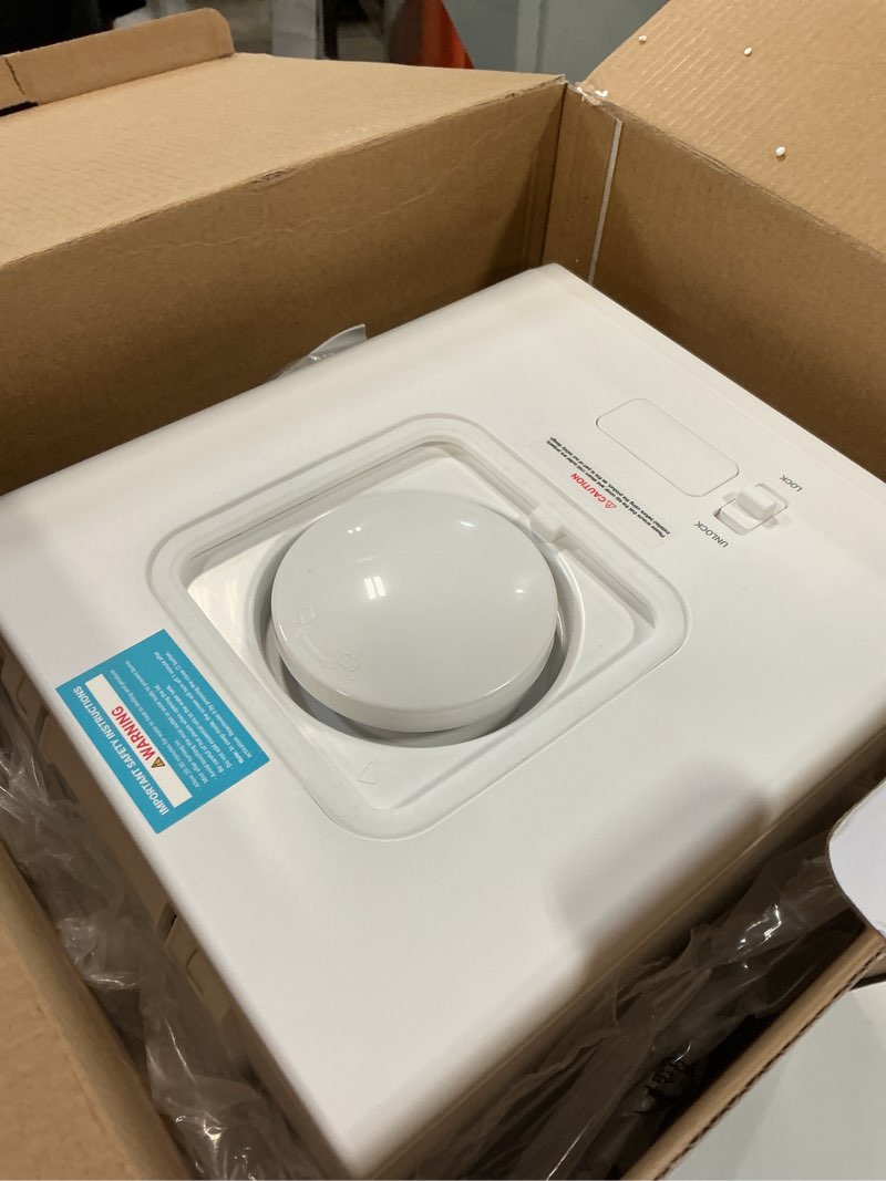 Condition photo showing As Is for 3L Stainless Steel Warm Mist Humidifier with Easy Clean and Warm Steam Function, Healthy Air Mist Humidifiers for Bedroom Living Room, with Sleep Mode and Auto-off Setting