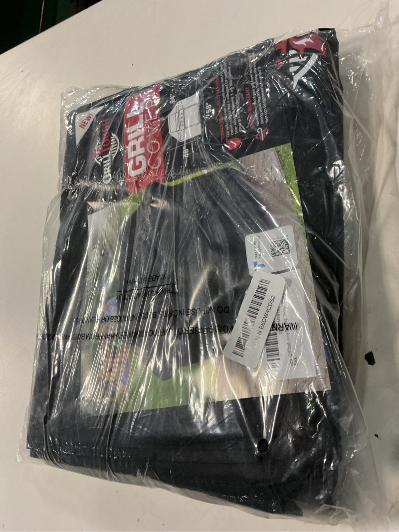 Condition photo showing New/Like New for grilltough heavy duty bbq grill cover for outdoor grill, 58 inch – waterproof, weather resistant, uv & fade resistant with adjustable straps – gas grill cover for weber, genesis, charbroil, etc. black black 58''l x 24''w x 48''h