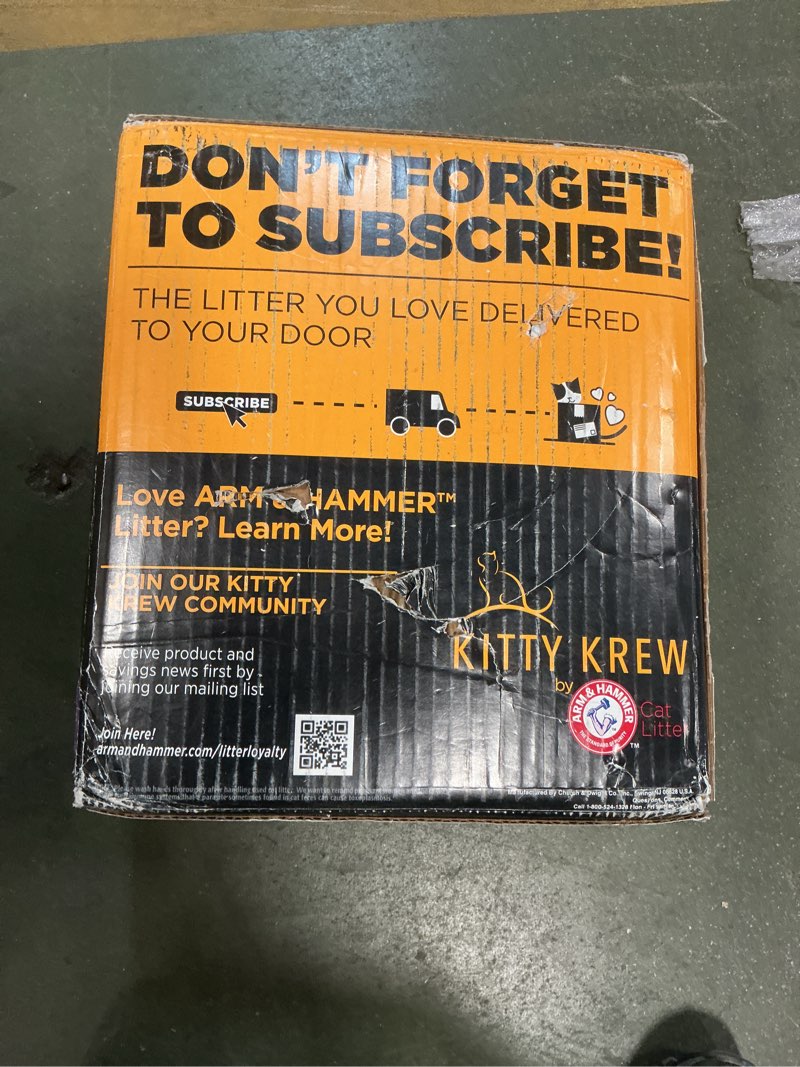 Condition photo showing New/Like New for ARM & HAMMER Clump & Seal SLIDE Platinum Multi-Cat Clumping Litter, Easy Clean, Superior Odor Control, 37 Lbs