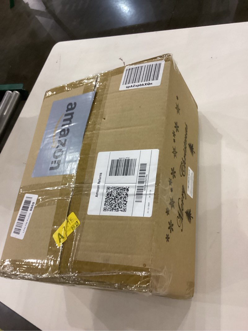 Condition photo showing New/Like New for 12 FT Giant Christmas Inflatable Santa Claus Outdoor Yard Decor with LED Lights and Metal Stakes - Blow Up Holiday Lawn and Garden Decoration- Perfect for Festive Home Display