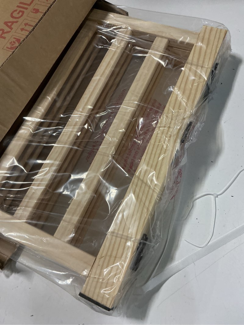 Condition photo showing Good Condition for yocan paint-free wooden freestanding dog gates for the house,doorways, stairs,wood dog fences indoor pet gate,step over fence-3 panels l:69" h:16.9" ?3 panels?16.9"h