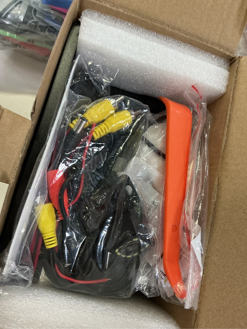 Condition photo showing Good Condition for wireless double din car stereo works with apple carplay,7 inch hd 1024 * 600 touchscreen with bluetooth 5.1,fm car radio,gps navigation,backup camera,android auto,voice control,usb/aux/tf/swc