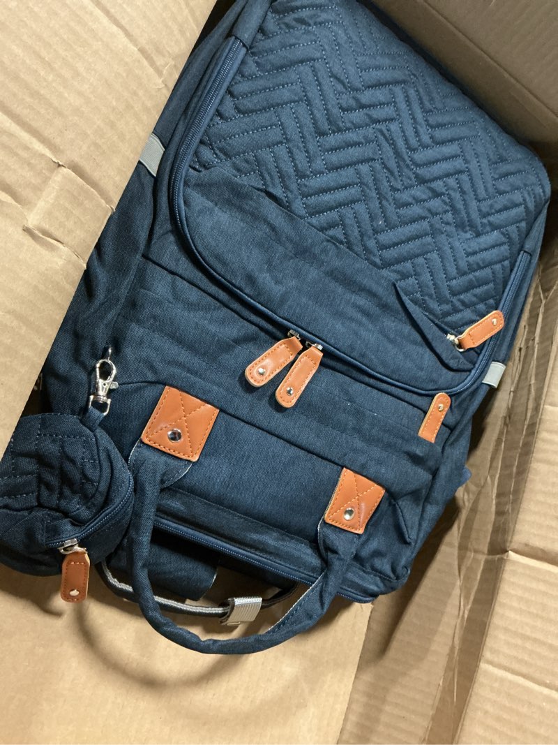 Condition photo showing Good Condition for KABAQOO Diaper Bag Backpack with Detachable Changing Station, Large Capacity Baby Diaper Bags for Boys & Girls, Baby Registry Search Stuff & Shower Gifts, Newborn Essentials Must Haves, Blue