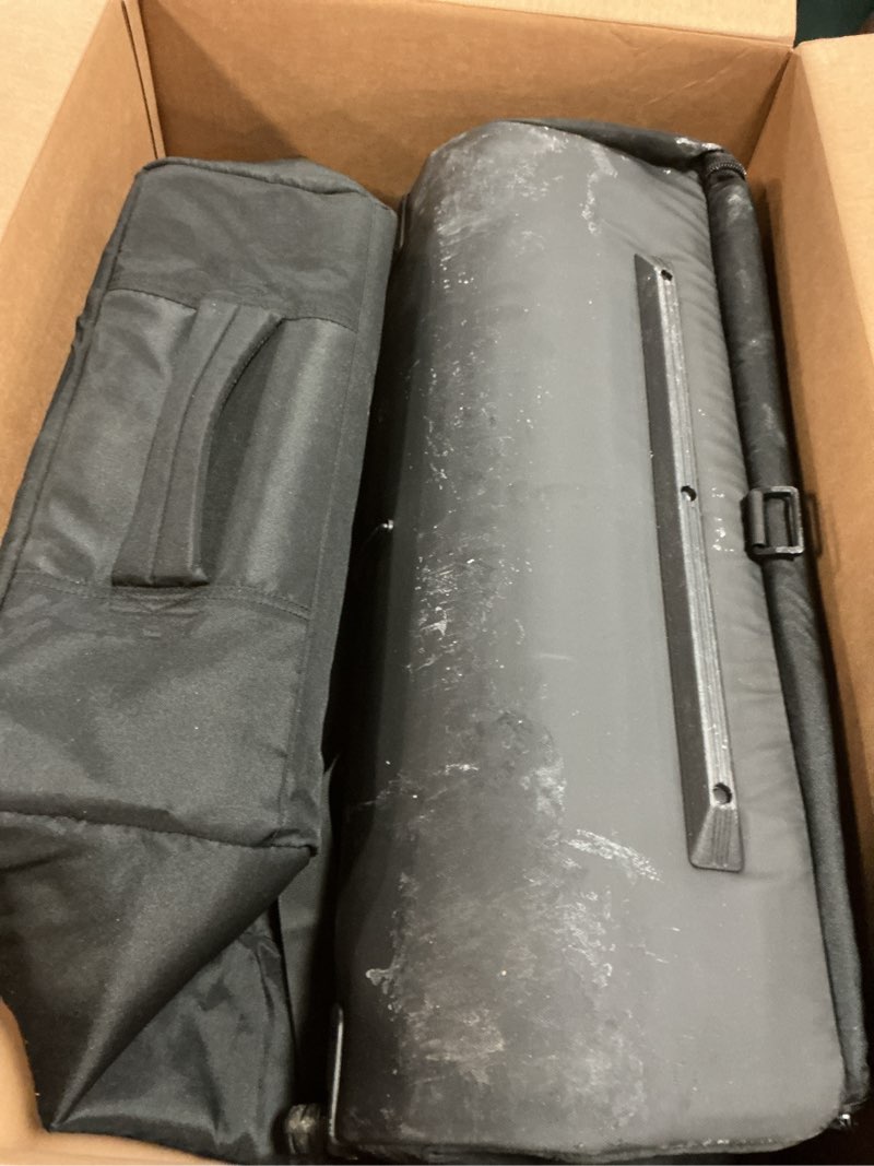 Condition photo showing As Is for YOREPEK Stroller Bag Compatible with UPPAbaby Vista V2/V3 and Cruz V2 (No Wheel Removal Needed), Padded Stroller Travel Bag with Wheels, Foldable Stroller Cover with Storage Pocket, All Black