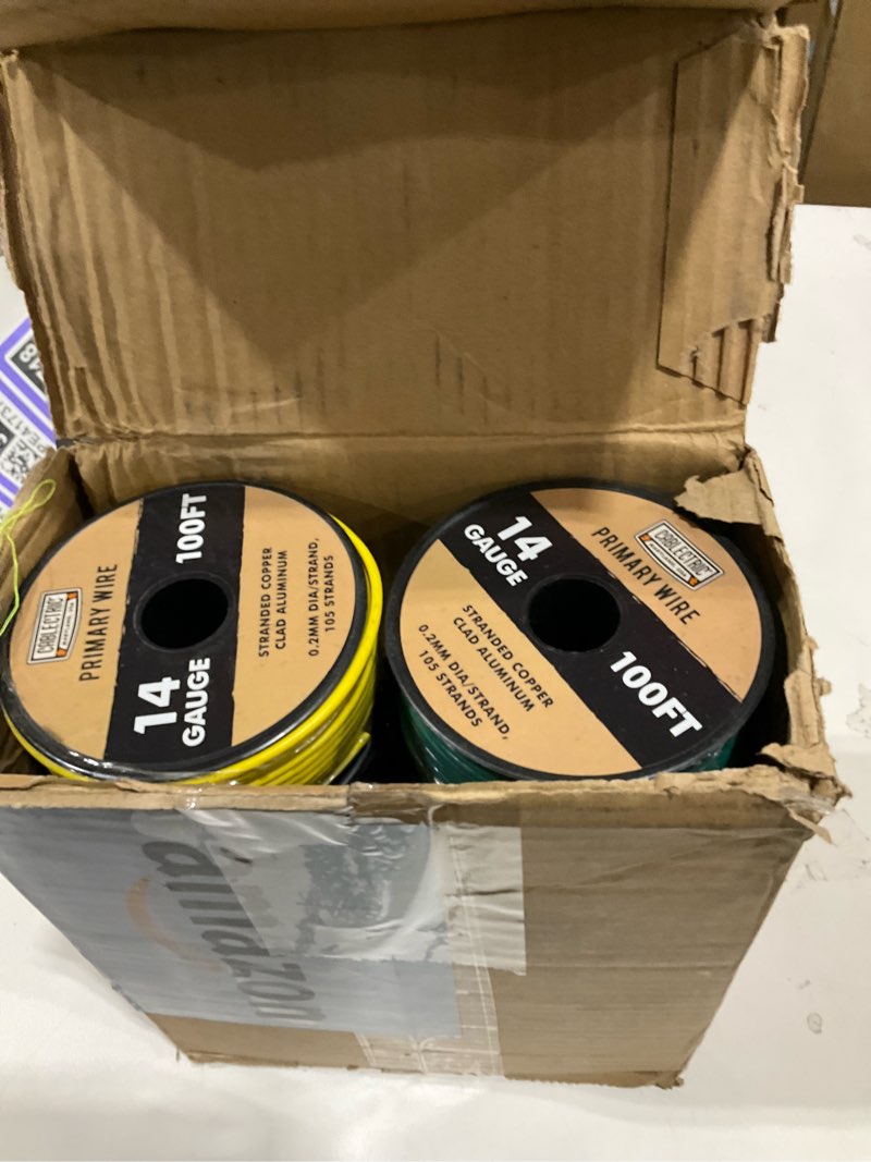 Condition photo showing Good Condition for iron forge cable 14 gauge primary automotive wire - 10 roll assortment pack - 100 ft of copper clad aluminum wire per roll