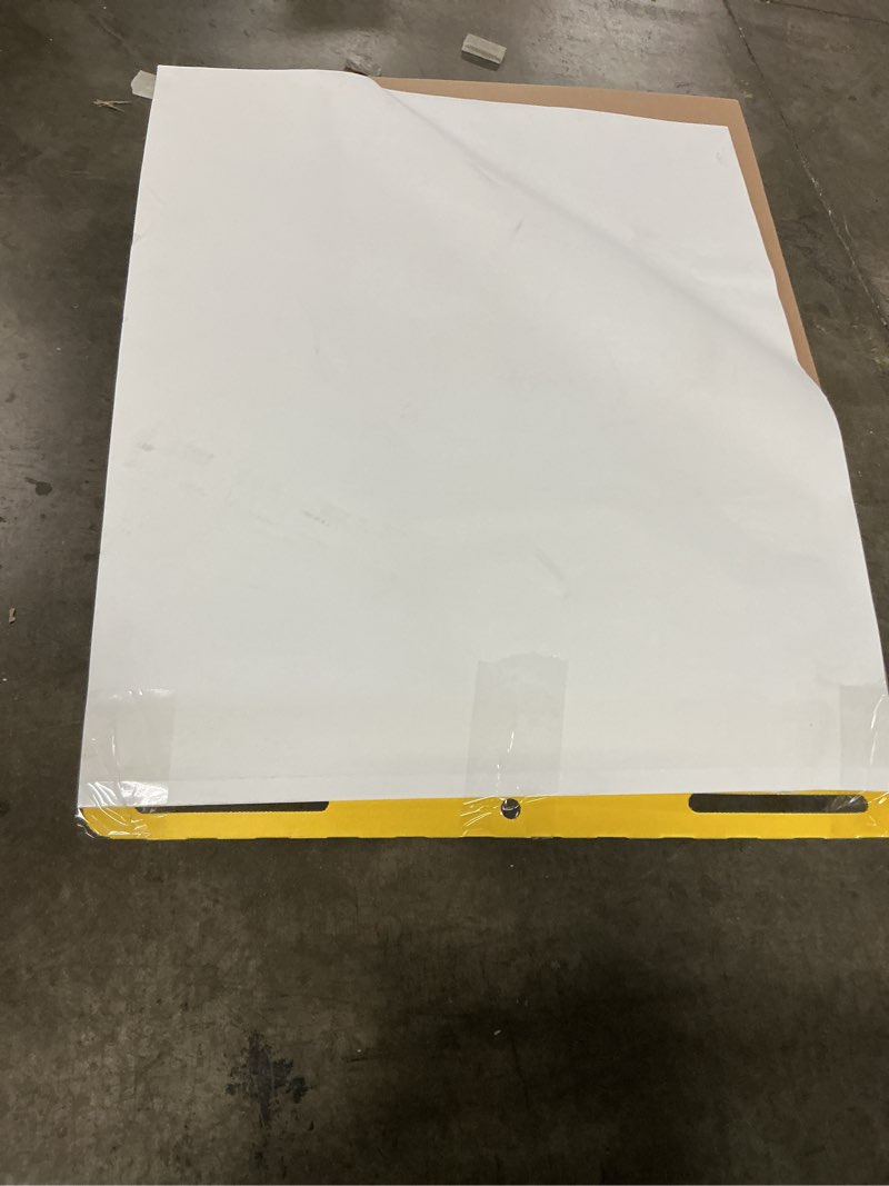 Condition photo showing As Is for post-it super sticky easel pad, white, 25 in. x 30 in., 1 pad