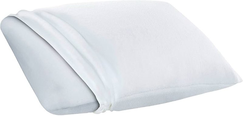 Sleep Innovations Classic Memory Foam Pillow, Standard Size, Head and Neck Alignment, Side, Stomach, and Back Sleepers, Medium Support