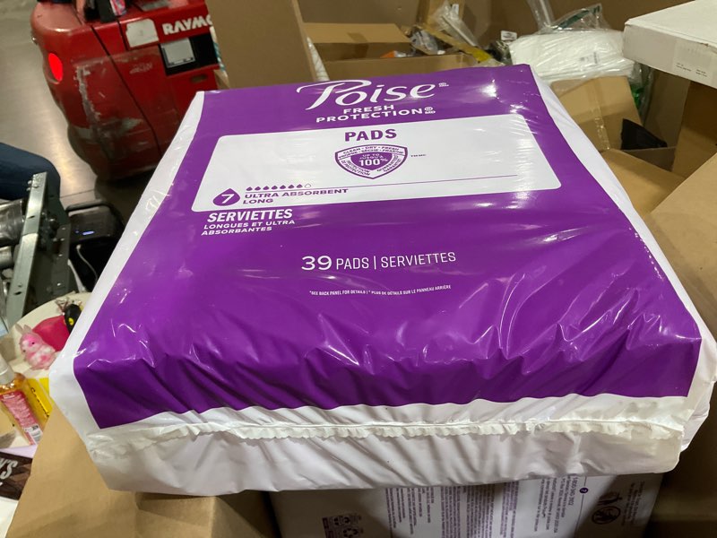 Condition photo showing New/Like New for poise incontinence pads for women  7 drop  ultra absorbency  long  78ct