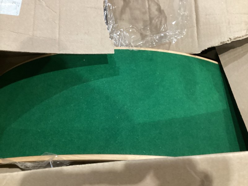 Condition photo showing Good Condition for ecr4kids wooden rocking balance board with non-slip felt base, montessori toy, green