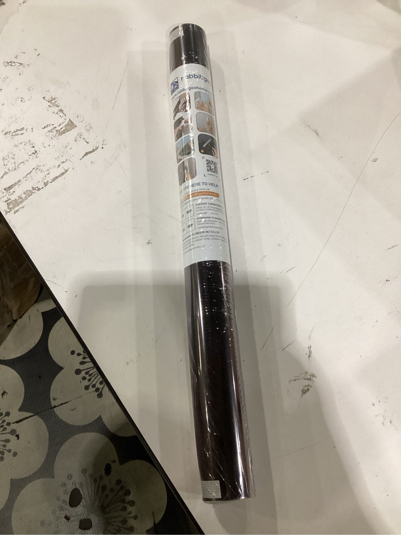 Condition photo showing Good Condition for rabbitgoo window privacy film one way window tint for home, removable reflective heat sun blocking anti uv glass door covering, mirror tinting film house office, 17.5 in x 9.8 feet, black silver 17.5" x 118.1" black-silver