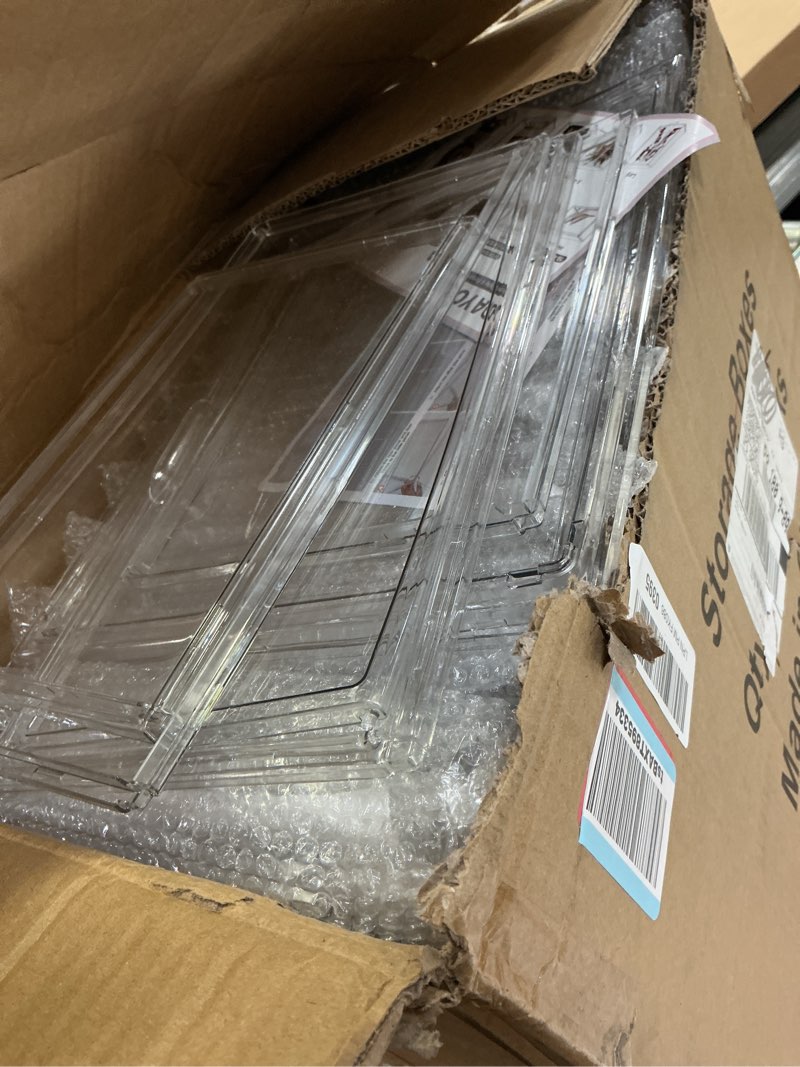 Condition photo showing Good Condition for 12 Pack Clear Shoe Boxes for Sneakers, Size 12 Acrylic Shoe Storage Under Bed Stackable Handbag Organizer with Magnetic Lid Collection Acrylic Display Case Clear Medium Size 12 12