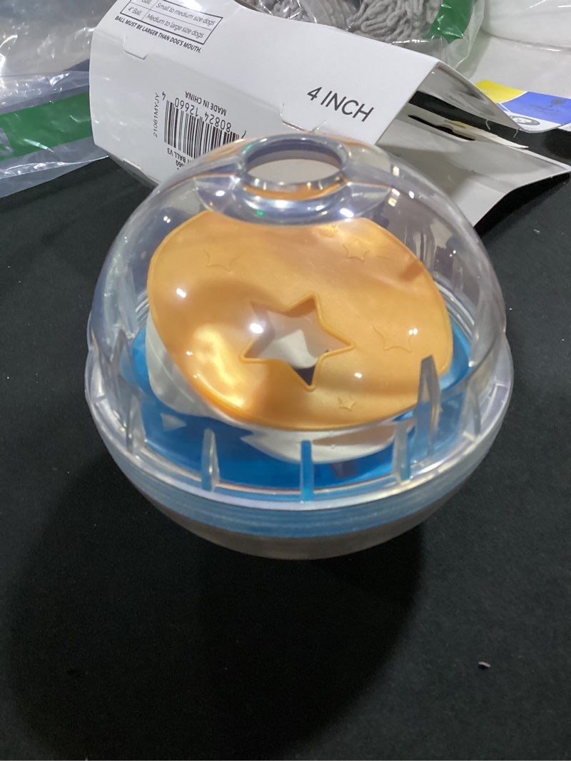 Condition photo showing Good Condition for pet zone iq treat ball dog treat dispenser toy ball interactive toy - 4" stimulation, slow feeder 4 inch (pack of 1) 1