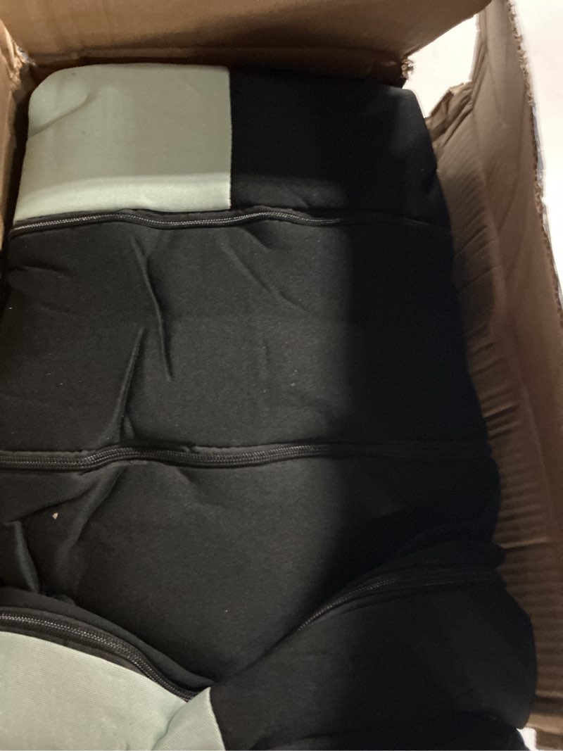 Condition photo showing Good Condition for bdk polypro car seat covers full set in mint on black – front and rear split bench seat covers accessories for auto trucks van suv,easy to install