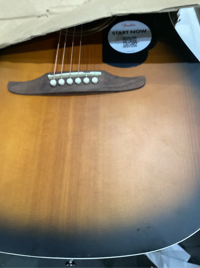 Condition photo showing Good Condition for fender california debut redondo ce series acoustic guitar, beginner guitar, 2-year warranty, includes built-in tuner, 2-tone sunburst