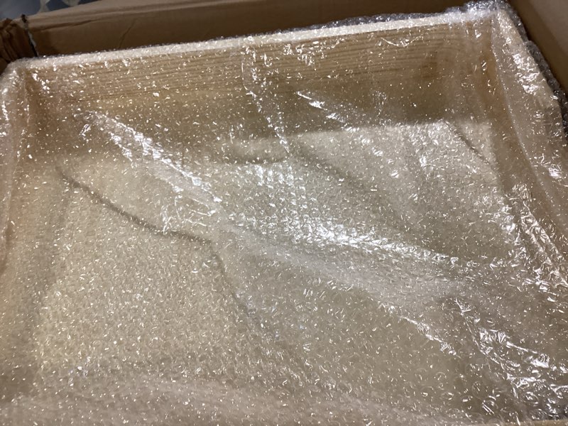 Condition photo showing Good Condition for Sintuff 4 Set Wooden Pull out Tray Cabinet Organizer Soft Close Roll out Shelves for Kitchen Cabinets Fully Assembled Slide Pantry Shelves (18'' X 21'')