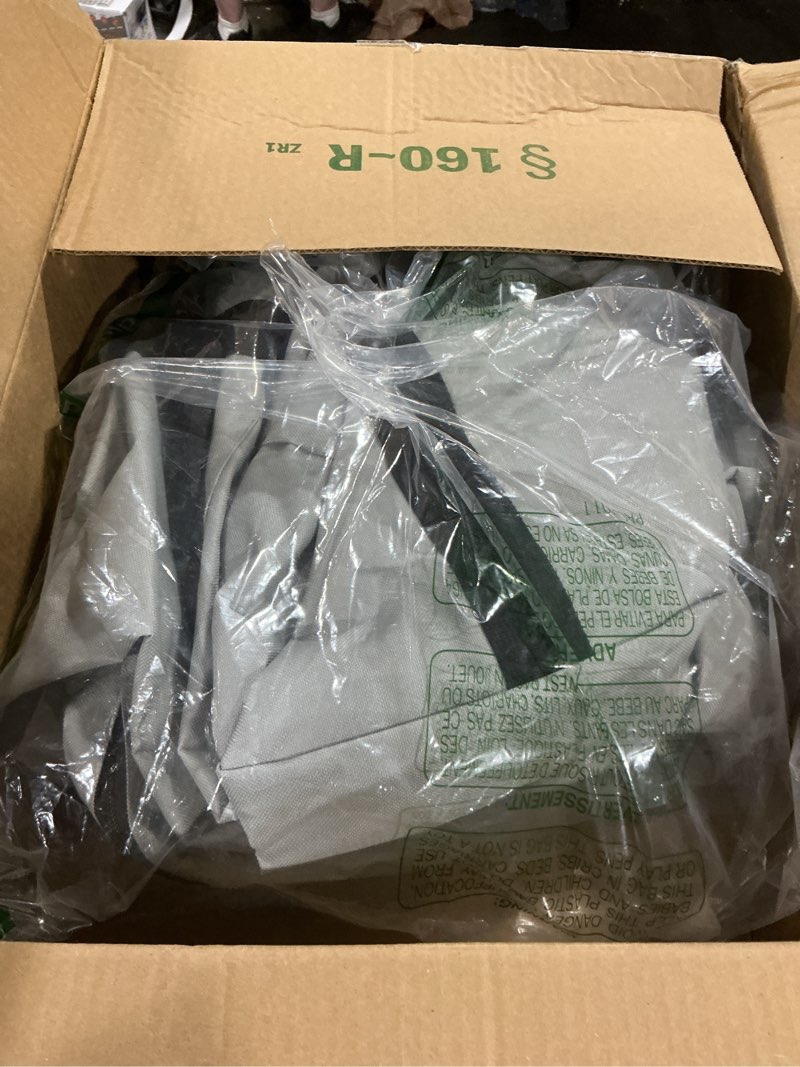 Condition photo showing Good Condition for baleine 7.5 ft christmas tree storage bag, heavy duty 900d oxford fabric with reinforced handles and dual zippers wide opening, extra large storage container for trees and decorations (grey) 7.5 ft grey