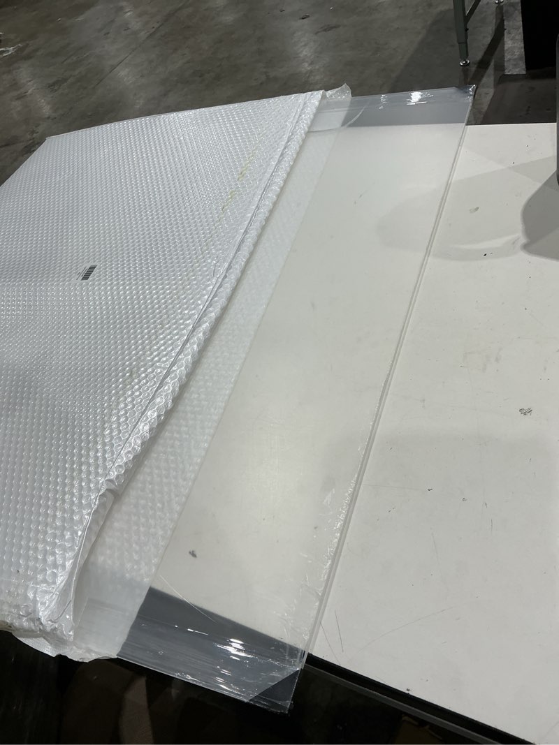 Condition photo showing Good Condition for 1 pieces 24 x 36” clear acrylic sheet plexiglass - 1/4” (6mm) thick, use for craft projects, signs, diy projects and more; cut with saw or hand tools, no laser cut (1 pieces) 24" x 36" 6mm thick (1/4”)