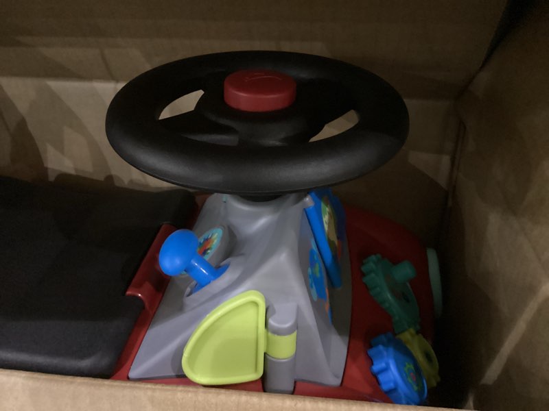 Condition photo showing Good Condition for Toddler Car Ride On, Toddler Toys for Ages 1-3, Baby Toys, Radio Flyer Busy Buggy, Red, Sit to Stand Ride On