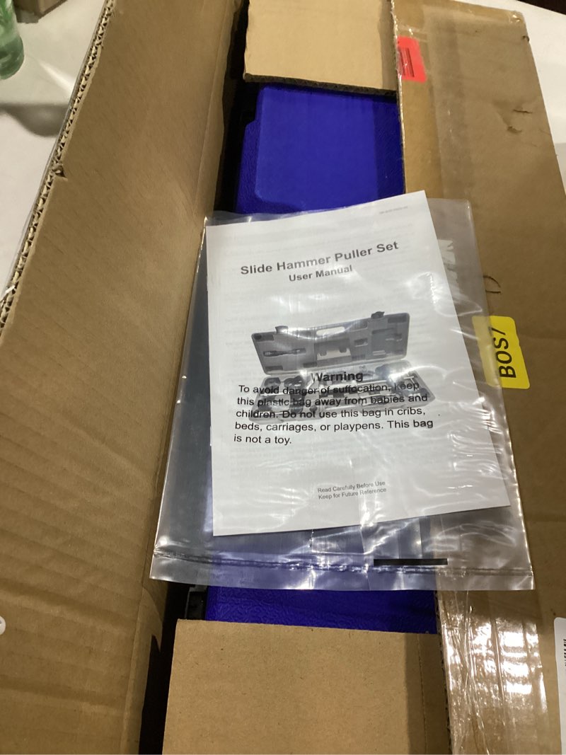 Condition photo showing Good Condition for Orion Motor Tech 9-Way Slide Hammer Puller Set, Front Wheel Hub Bearing Remover & Rear Wheel Axle Hub Dent Shaft Puller Tool Kit blue case