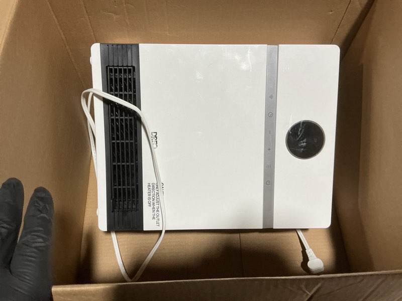 Condition photo showing Good Condition for DREO Smart Wall Heater, IP24 Electric PTC Space Heaters for Indoor Use, 30° Oscillation, Adjustable Thermostat, Remote Control, Works with Alexa, 24H Timer, Easy-mounted for Office, Bedroom, Home White Standard