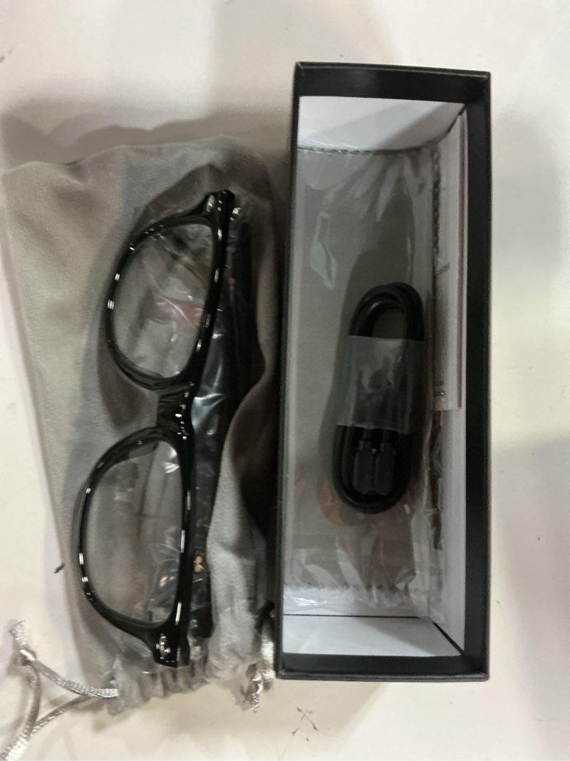 Condition photo showing Good Condition for ai smart glasses for men and women with chat gpt, bluetooth translation glasses with 164 languages and color-change lens, music playback, hands-free calls, uv & blue light protection black frame+photochromic lens