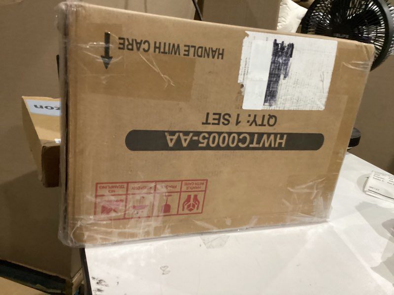 Condition photo showing New/Like New for Narrow Bathroom Storage Cabinet with 2 Doors and Shelves, 9.8" W Small Storage Cabinet for Toilet Paper Storage, Slim Cabinet for Small Spaces, Bathroom, Kitchen, 9.8" W × 9.8" D × 29.5" H, White