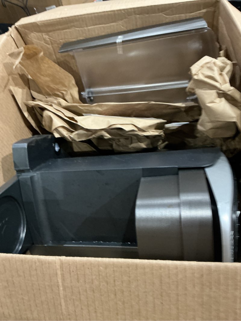 Condition photo showing As Is for keurig k-elite single serve k-cup pod coffee maker, with strength and temperature control, iced coffee capability, 8 to 12oz brew size, programmable, brushed slate