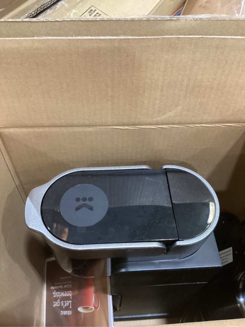 Condition photo showing As Is for Keurig K-Café Barista Bar Single Serve Coffee Maker and Frother, with 3 Brew Sizes, Hot and Cold Coffee Capabilities, 2oz Coffee Shot Button, Black