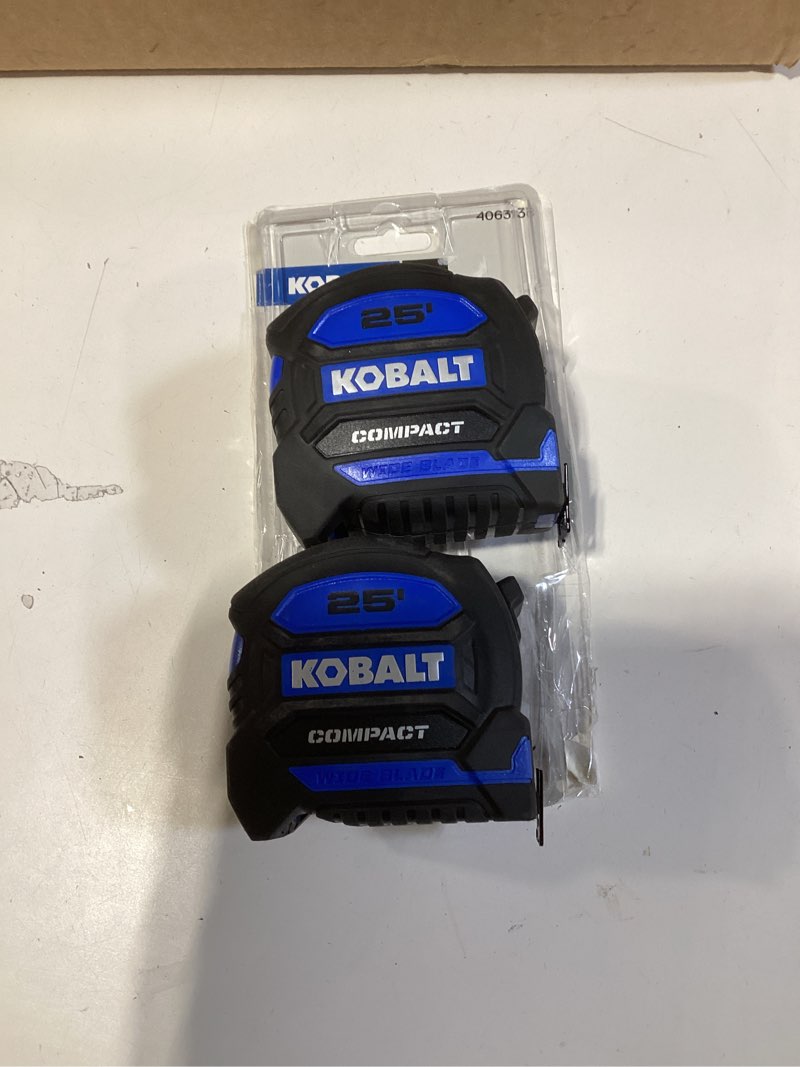 Condition photo showing Good Condition for kobalt compact 2 -pack 25-ft tape measure item #4063138 | model #kb97324tw