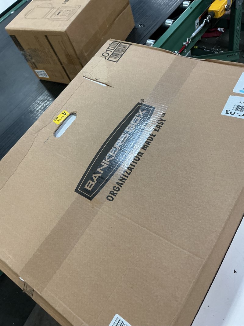 Condition photo showing New/Like New for bankers box 12 pack standard duty file storage boxes, standard assembly, removable lid, letter/legal (0071301)