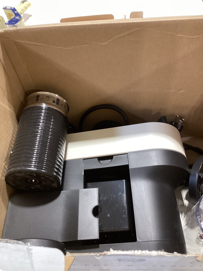 Condition photo showing As Is for Nespresso Vertuo Pop+ Coffee and Espresso Maker by Breville with Milk Frother, Coconut White