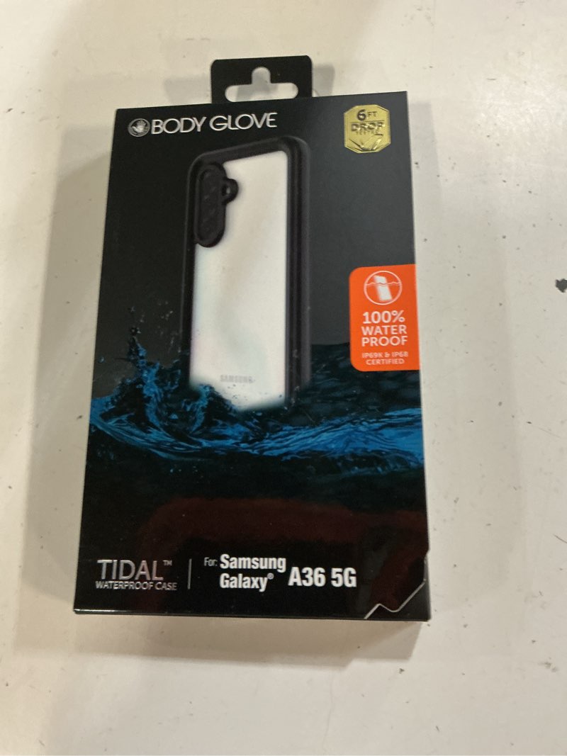 Condition photo showing New/Like New for body glove tidal waterproof phone case for samsung galaxy a36 5g - black/clear