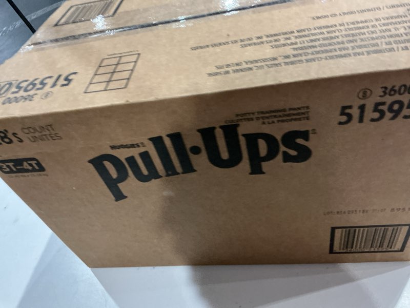 Condition photo showing New/Like New for pull-ups girls' potty training pants, size 3t-4t training underwear (32-40 lbs), 112 count 3t-4t 112