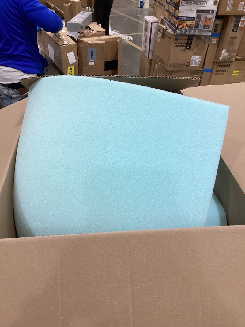 Condition photo showing As Is for linenspa memory foam mattress topper - 3 inch gel infused memory foam - plush feel - cooling and pressure relieving - certipur certified - dorm room essentials - twin size twin 3 inch classic gel