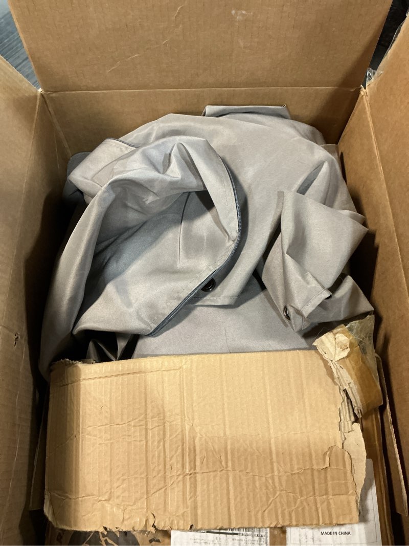 Condition photo showing As Is for COWVIE 4-Panel 12' x 14' Gazebo Replacement Curtains, Patio Privacy Sidewalls with Double Zipper, Replacement for Outdoor Gazebo Canopy (Curtain Only) Gray 12'x14'