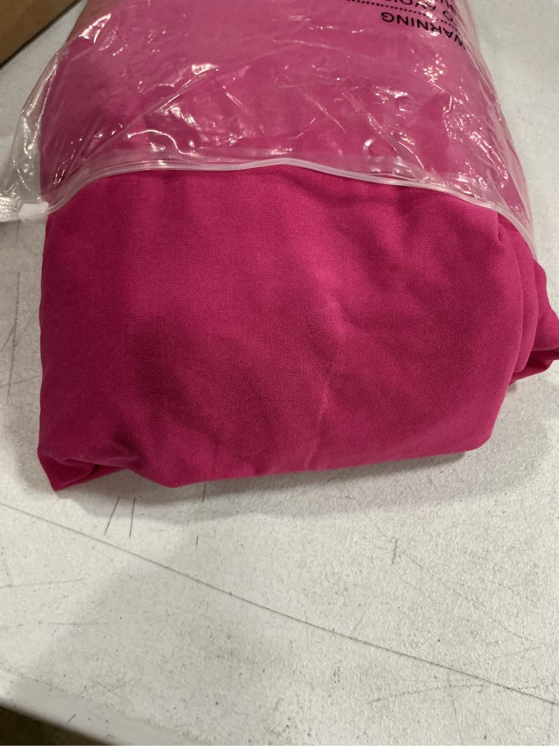Condition photo showing Good Condition for 2pack spandex table cover for 8ft or 4ft or 6ft table universal fitted stretch tablecloth for party, banquet, wedding and events-fuchsia fuchsia 8 feet - 2 pack
