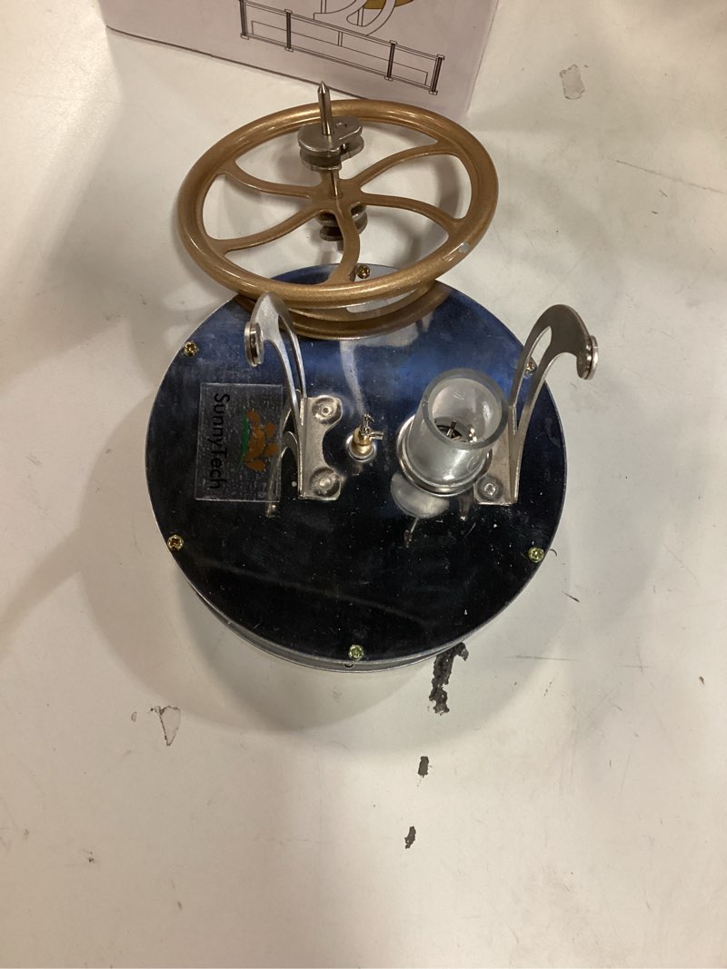 Condition photo showing Good Condition for Sunnytech Low Temperature Stirling Engine Motor Steam Heat Education Model Toy Kit For mechanical skills (LT001) Gold