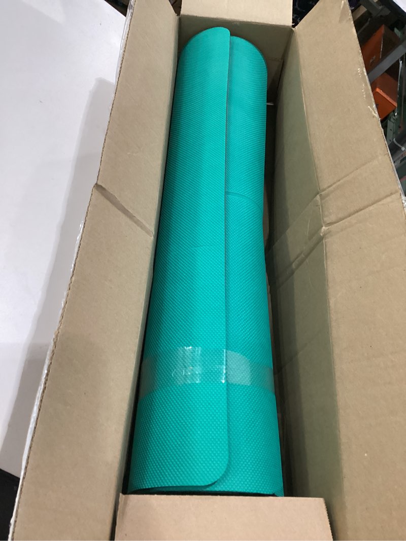 Condition photo showing Good Condition for heathyoga yoga mat non slip tpe pilates exercise mats for home workout gym fitness eco friendly thick hot yoga mat with strap body alignment,72"x 26" thickness 1/4" turquoise