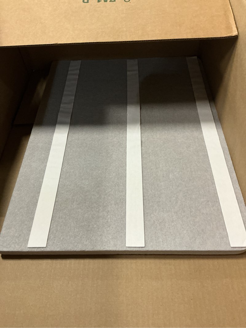 Condition photo showing Good Condition for lightomorrow bulletin board, 36 x 24 inches felt pin board, cork alternative for wall, 3' x 2' foldable self-adhesive vision board with 20 pushpins - light gray light gray 23.6" x 35.4"
