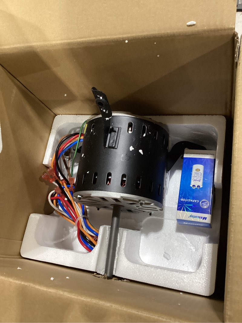 Condition photo showing Good Condition for 0131f00042sp blower fan motor fit for goodman amana janitrol furnace, 1/2hp 115v 1130rpm/4speeds 7.0a 375w replaces b13400-24s 0131f00022sp y7l623e203t leungoo