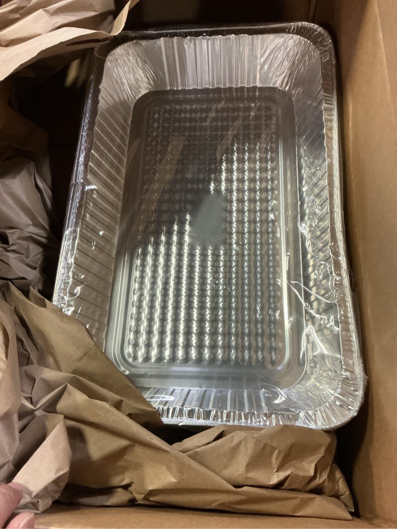 Condition photo showing Good Condition for benestanti 20 pack aluminum pans deep foil pans full size,21"x13" large disposable roasting & baking pan, heavy duty chafing trays for caterers, steam table, hotels, restaurants, buffets & bakeware