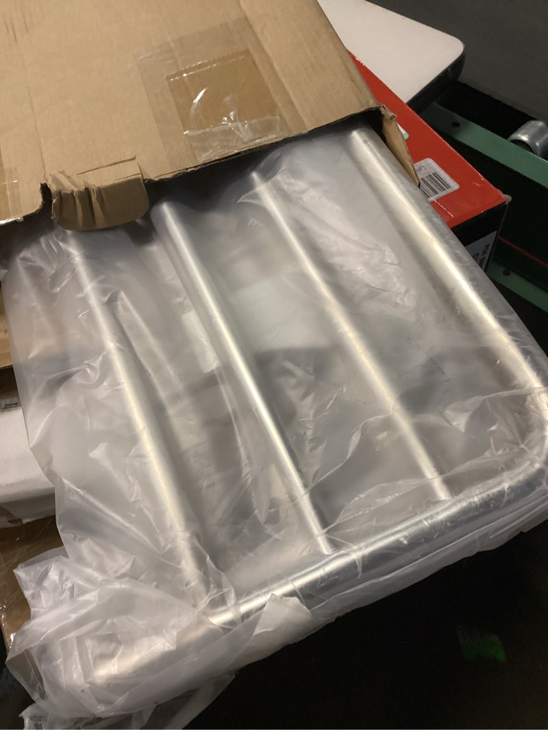 Condition photo showing Good Condition for luant 24 inch bathroom shelf 3-tier wall mounting rack with towel bars polished 24 inch