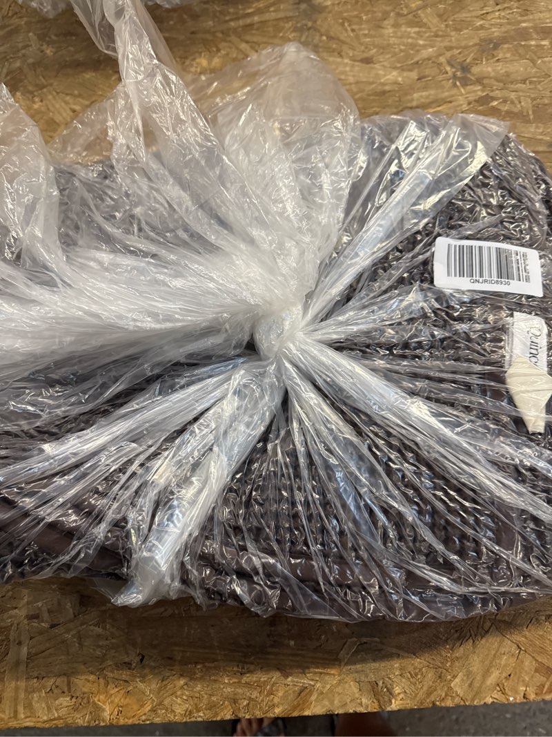 Condition photo showing Good Condition for organic waffle throw, 50x70, espresso