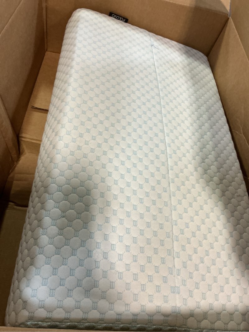 Condition photo showing Good Condition for polovo neck pillow memory foam pillows for sleeping, ergonomic cervical pillow neck support pillow bed pillow for side back stomach sleepers, contour pillow for neck and shoulder pain relief (blue)