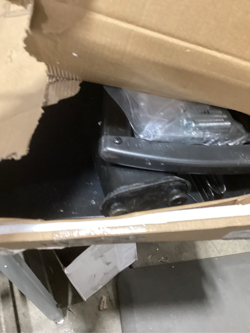 Condition photo showing As Is for Universal Floor TV Stand with Mount 80 Degree Swivel Height Adjustable and Space Saving Design for Most 27 to 65 inch LCD, LED OLED TVs, 2 Shelves Perfect for Corner & Bedroom HT2002B 27"-65" SWIVEL FLOOR TV STAND WITH MOUNT