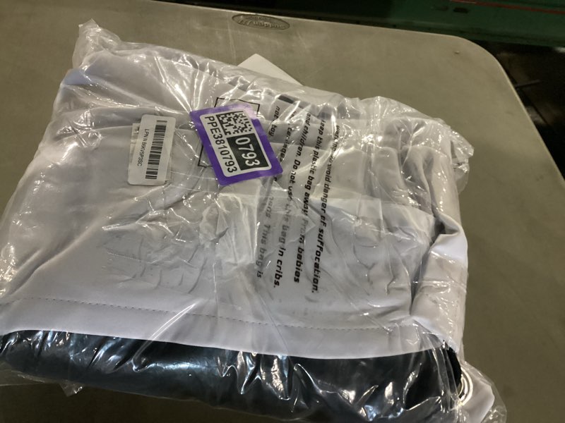 Condition photo showing New/Like New for ChrisDowa White 100% Blackout Curtains for Bedroom with Black Liner, 2 Thick Layers Total Blackout Thermal Insulated Grommet Long Window Curtains 2 Panels Set (Pure White, 52 x 95 Inch) 52"W x 95"L (Pack of 2) White