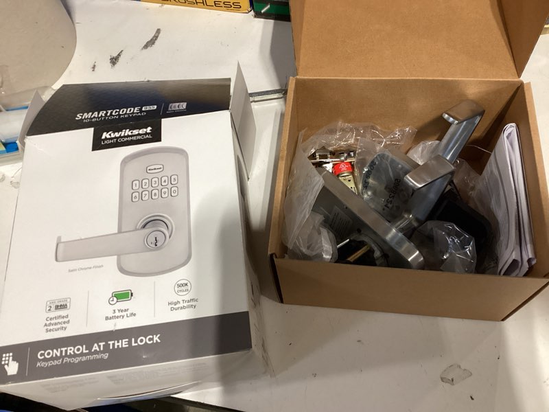 kwikset smartcode 917 traditional satin nickel keypad electronic handle lock ft. smartkey