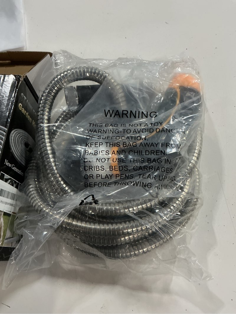 Condition photo showing New/Like New for the fit life stainless steel garden hose 25ft